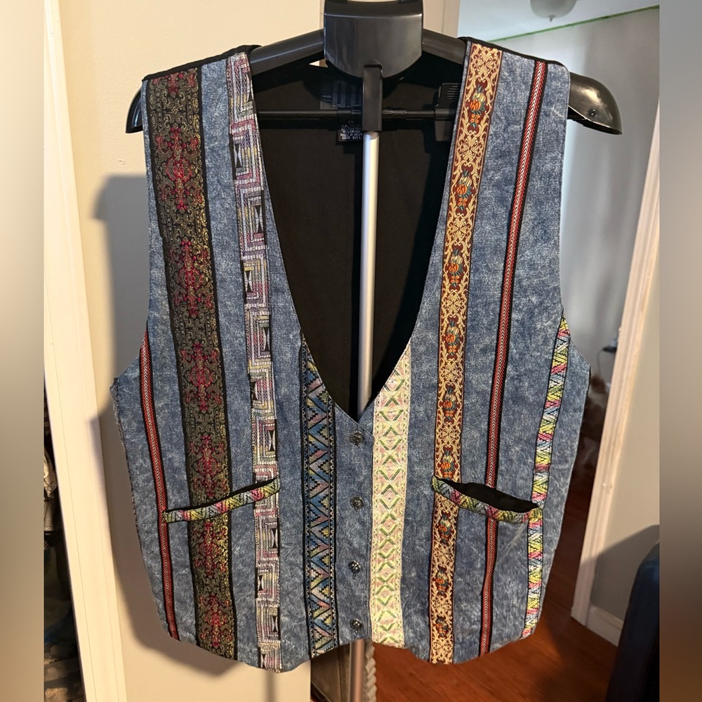 Vintage boho vest 2x